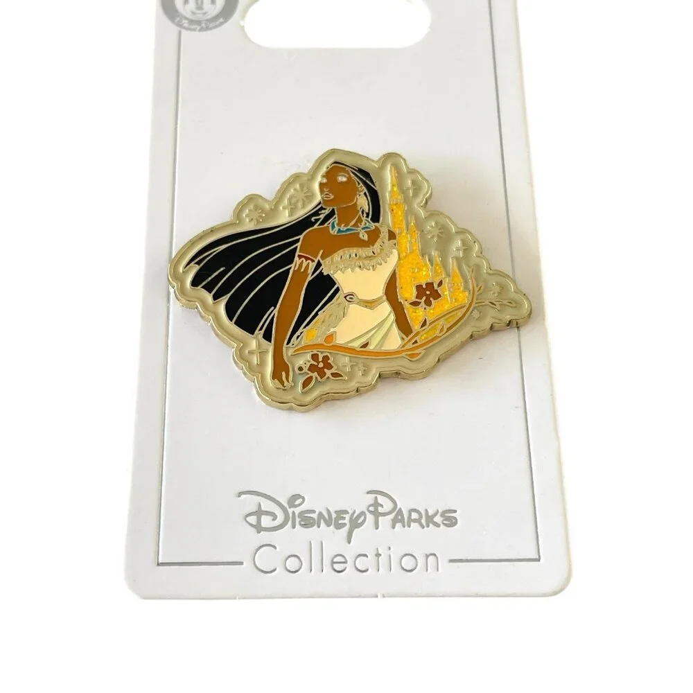 Disney Parks Pocahontas Sparkle Glitter Castle Pin - Picture 6 of 7